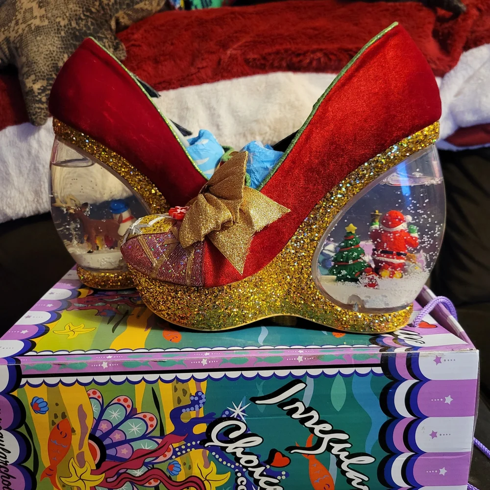 Rare Santa's Globe Irregular Choice Shoes - Picture 4 of 6